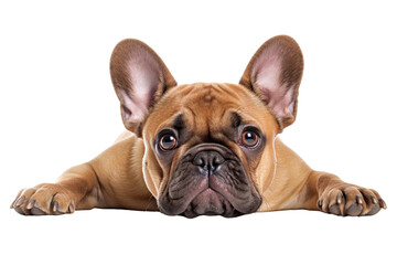 Obraz premium French bulldog cut out transparent background, PNG ,Generative AI