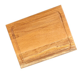 Kitchen wooden board, transparent background