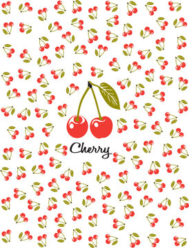 cherry print pattern