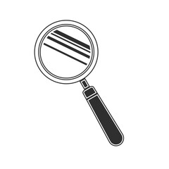 Search icon vector. Magnifying glass sign in simply style. EPS 10.