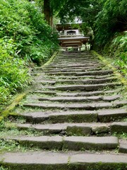浄智寺の石畳の階段