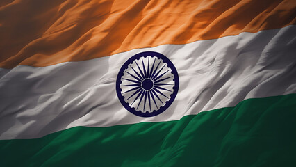India independence day, flag india with Generative AI. - obrazy, fototapety, plakaty