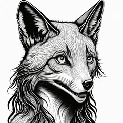 dog portrait, illustration, stickers