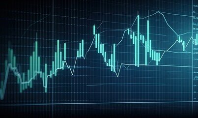The candlestick graph is a valuable resource for understanding stock market trading investments. Creating using generative AI tools