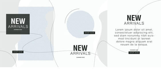 New arrivals social media carousel post design © adnananwargfx