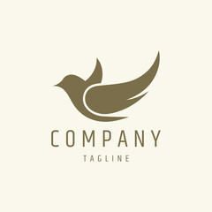 Fototapeta premium Bird logo design vector illustration