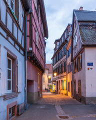 Colmar Town riverside view in France