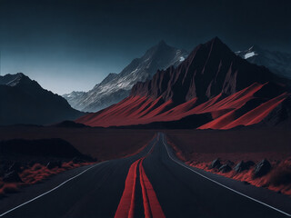 winter mountain landscape