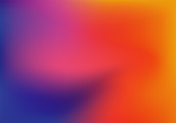 orange, red, yellow, blue gradient background. Abstract gradation texture. Vector graphic illustration
