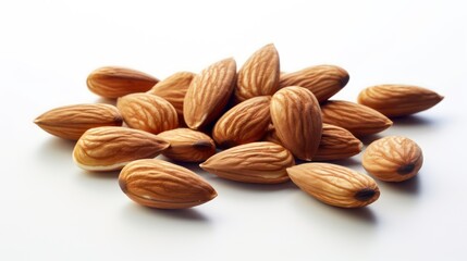 almond on a white background