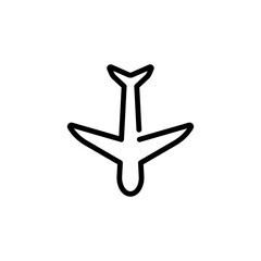 transportation airplane sign symbol vector