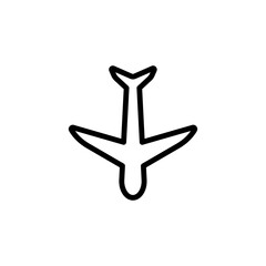 transportation airplane sign symbol vector