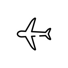 Naklejka premium transportation airplane sign symbol vector