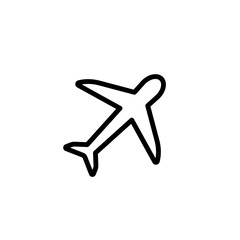 transportation airplane sign symbol vector
