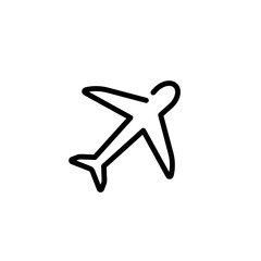 transportation airplane sign symbol vector