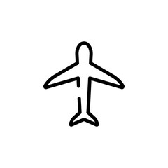 transportation airplane sign symbol vector