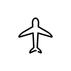 transportation airplane sign symbol vector
