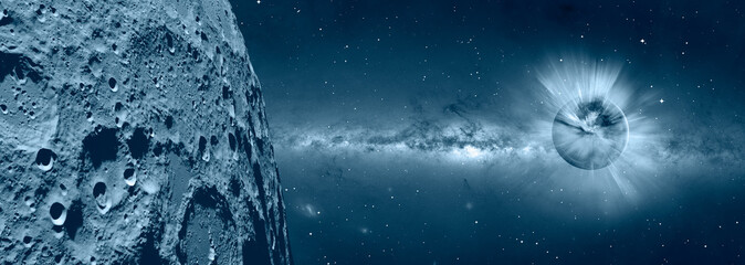 The Earth as Seen from the Surface of the Moon 