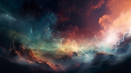 Obraz na płótnie Canvas Cosmic nebula background, cosmic energy, supernova, galaxy, cosmos, wallpaper