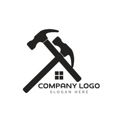 Construction company logo template design vector illustration