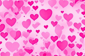Pink hearts background