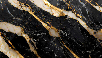 Black and gold marble texture, marble background, high-resolution marble