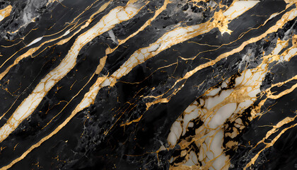 Obraz na płótnie Canvas Black and gold marble texture, marble background, high-resolution marble