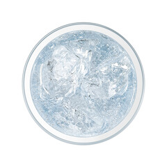 グラスに入った炭酸水のイラスト リアル