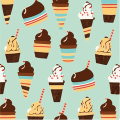 cute simple national dessert day pattern, cartoon, minimal, decorate blankets, carpets, for kids, theme print design
