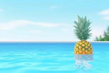  Pineapple-Adorned Background for Beach Wedding Invitations or Summer Banners
