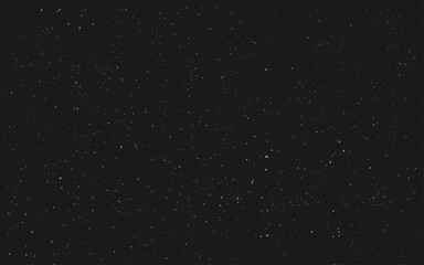 Starry Night Sky with a lot of Stars Background. Snowfall on a black background. 
