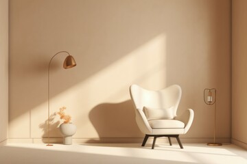 Modern minimalist interior lights. Generate Ai