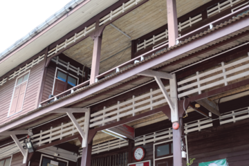 Parts of an old school building in Thailand