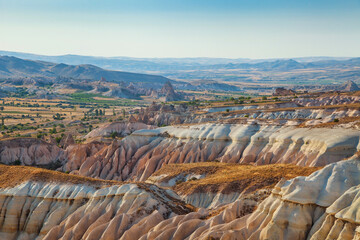 Landscapes of Cappadocia in the vicinity of Goreme. Turkey