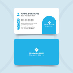 Simple Business Card Layout With a Modern professional visiting card design template