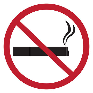 no smoking icon isolated on white background