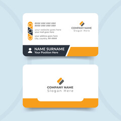 Simple Business Card Layout With a Modern professional visiting card design template