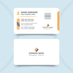 Simple Business Card Layout With a Modern professional visiting card design template