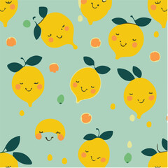 cute simple lemon pattern, cartoon, minimal, decorate blankets, carpets, for kids, theme print design
