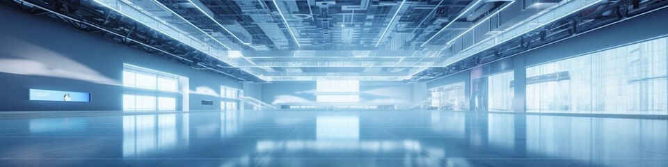 Fototapeta premium illustration, empty modern concrete space, website header, ai generative