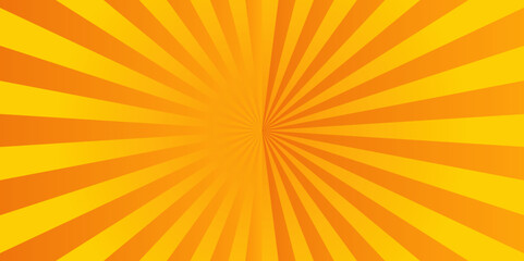 Obraz premium Yellow sun rays. Abstract background with rays. Colorful sun rays sunburst pattern background. Abstract comic colorful vintage background. pop art cartoon style, sunlight, sunburst background.