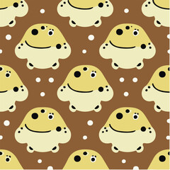 cute simple toad pattern, cartoon, minimal, decorate blankets, carpets, for kids, theme print design
