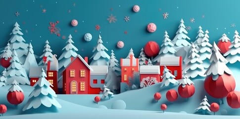 Merry christmas and happy new year festive background.