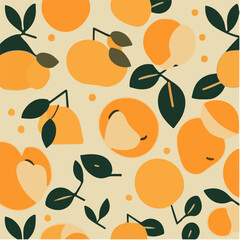 cute simple apricot pattern, cartoon, minimal, decorate blankets, carpets, for kids, theme print design
