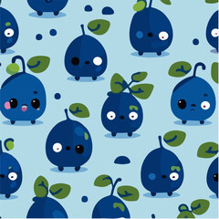 cute simple blueberry pattern, cartoon, minimal, decorate blankets, carpets, for kids, theme print design

