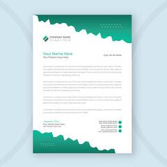 Corporate business letterhead design template for your business