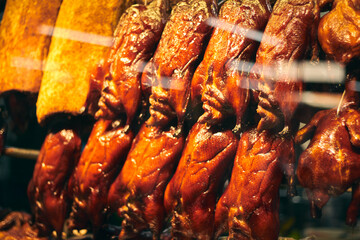 grilled meat on the grill