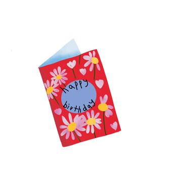 Red Birthday Card