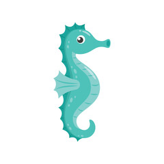 Seahorse cute cartoon