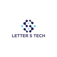 letter s tech editable resizable EPS 10